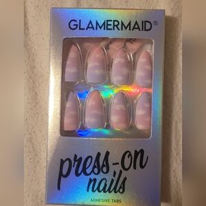 Glamermaid Pink Cloud Press-On Nails — Soft Pink Ombre Set